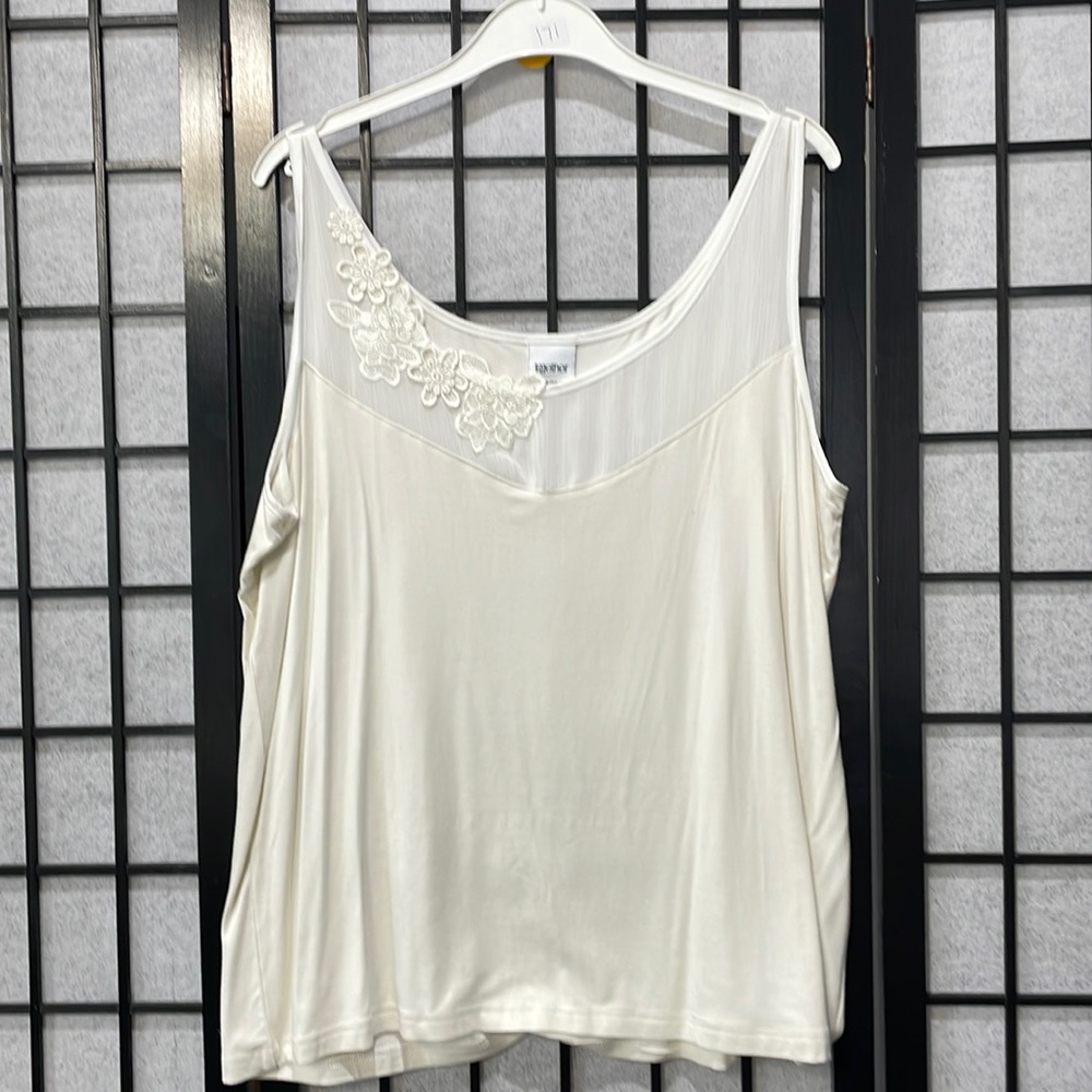 Together, Sleeveless Top Off-White SZ18